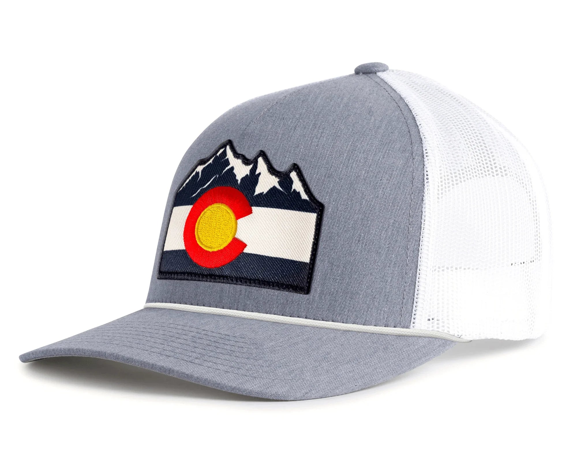 COLORADO MTS 5-Panel Rope Hat, Richardson 112 Grey