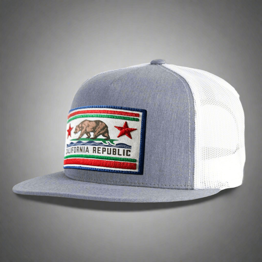 HARVEY 5-Panel Flat Bill Snapback with High Crown