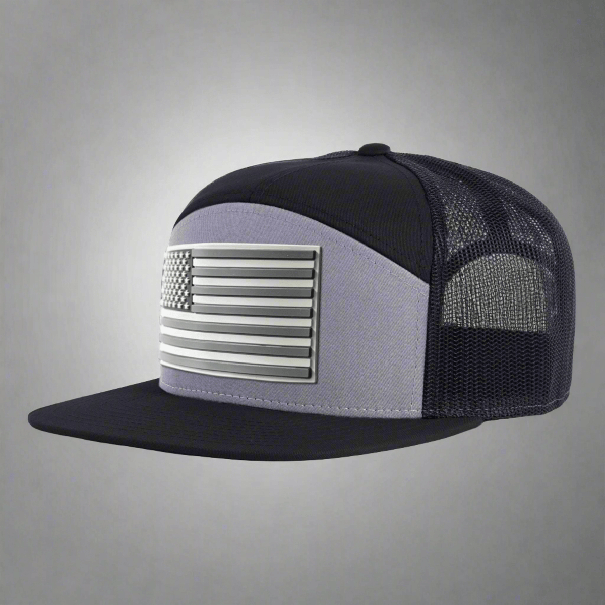 LOGAN 7-Panel, Flat Bill, High Crown, Snapback