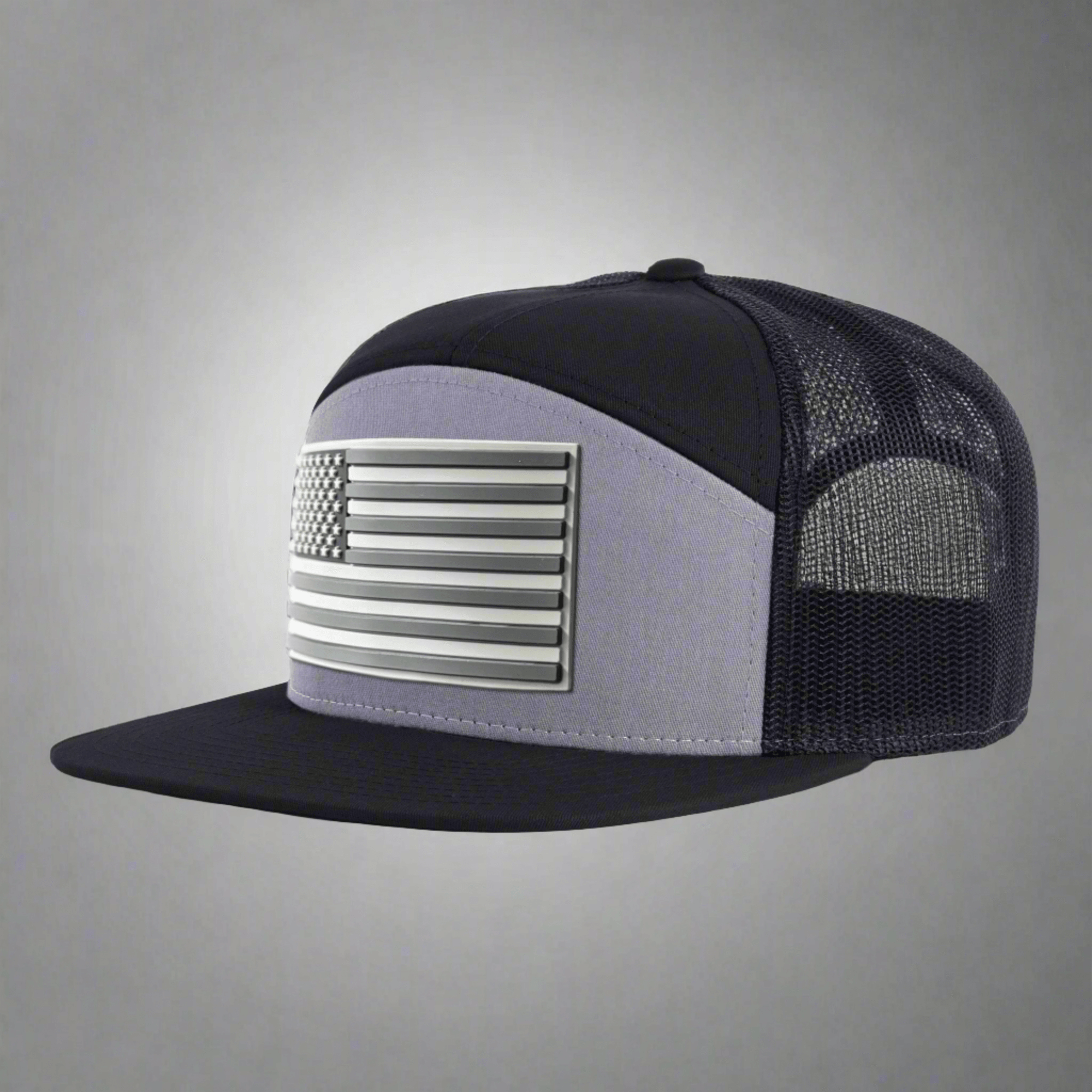 LOGAN 7-Panel, Flat Bill, High Crown, Snapback