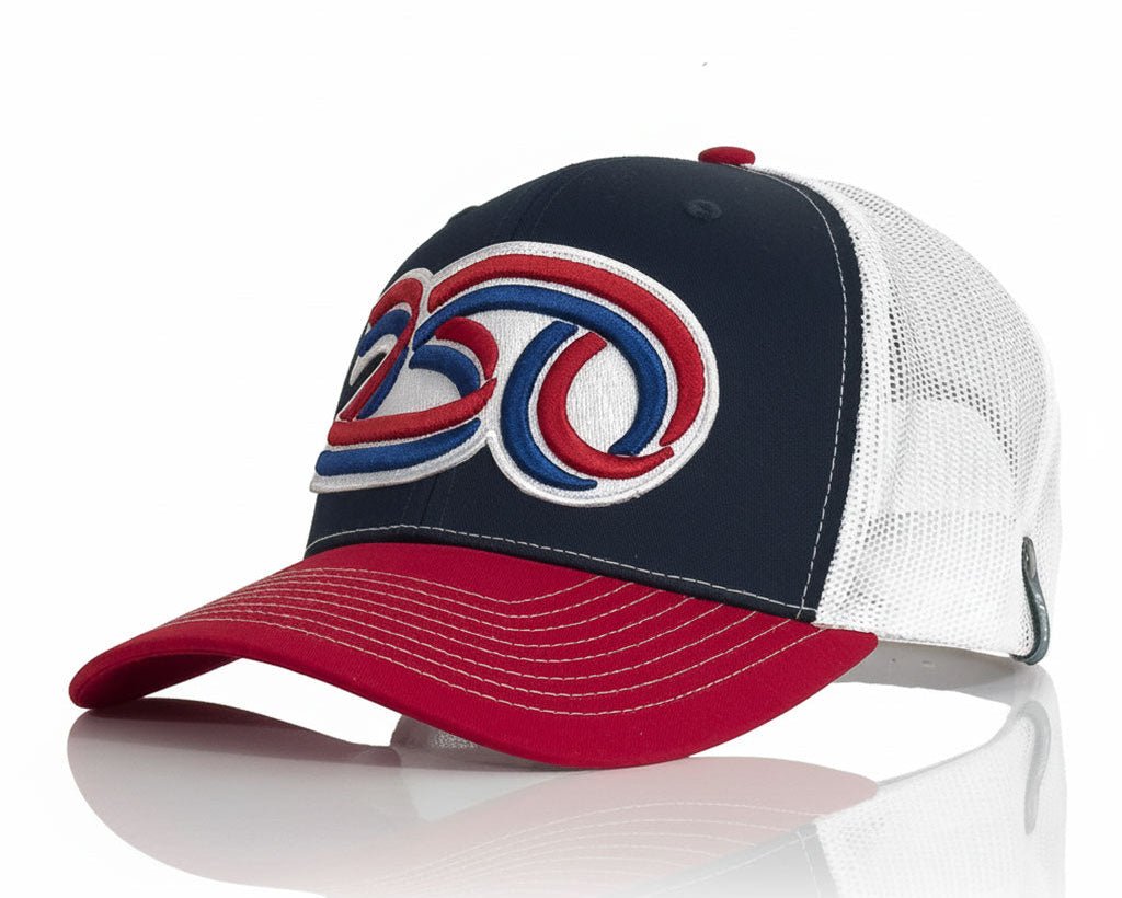 USA 250 6 - Panel Curved Snapback, Richardson 112 RWB - Tailgate Hats