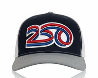 USA 250 6 - Panel Curved Snapback, Richardson 112 Blue - Tailgate Hats
