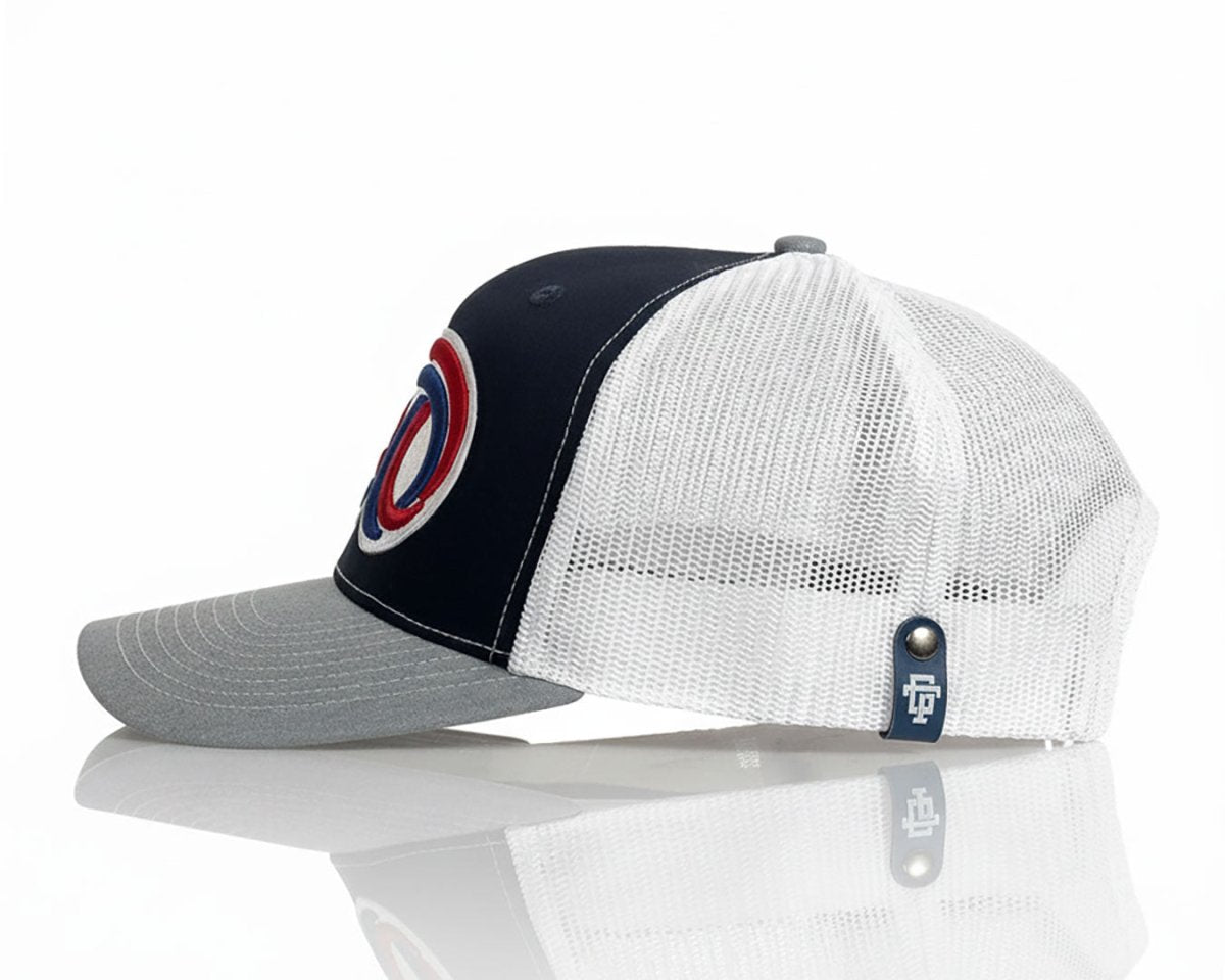 USA 250 6 - Panel Curved Snapback, Richardson 112 Blue - Tailgate Hats