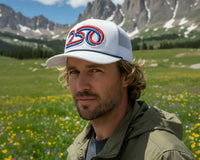 USA 250 5 - Panel Curved Rope Hat, Richardson 112 White - Tailgate Hats