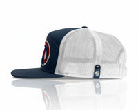 USA 250 7 - Panel Flat Snapback, Richardson 168 Navy - Tailgate Hats