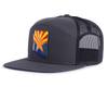 ARIZONA STAR 7-Panel Flat Snapback, Richardson 168 Grey