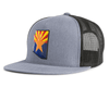 ARIZONA STAR 5-Panel Flat Snapback Grey