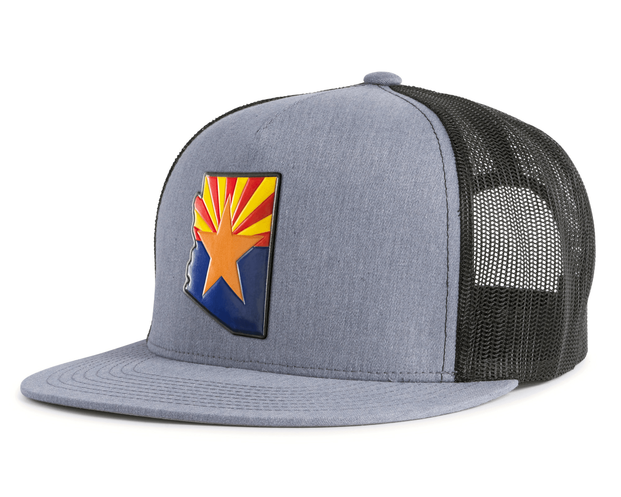 ARIZONA STAR 5-Panel Flat Snapback Grey