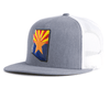 ARIZONA STAR 5-Panel Flat Snapback Grey