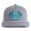 ATO 5-Panel Rope Hat Grey and White front - Tailgate Hats