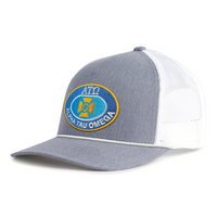 ATO 5-Panel Rope Hat Grey and White main - Tailgate Hats