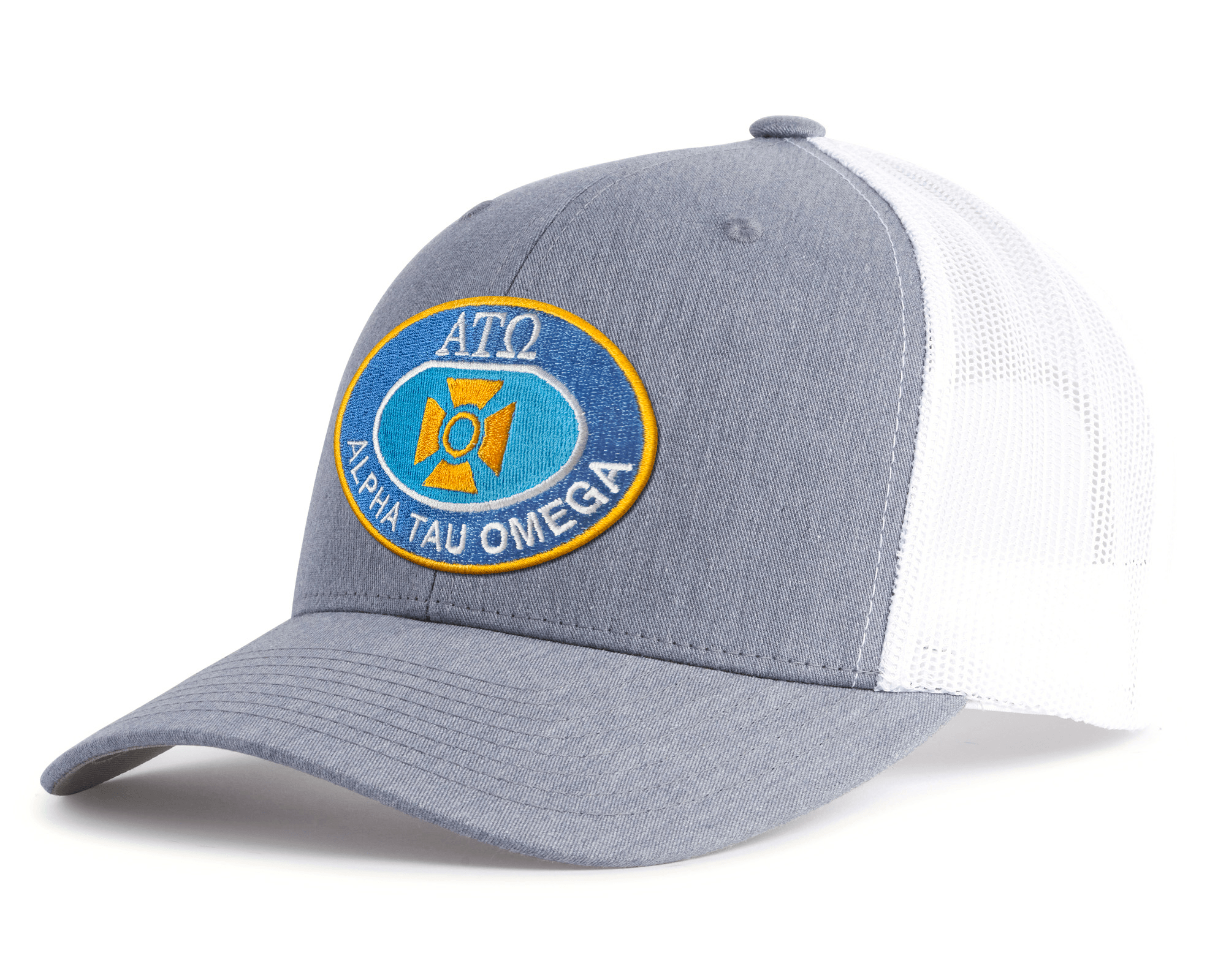 ALPHA TAU OMEGA 6-Panel Frat Hat Grey