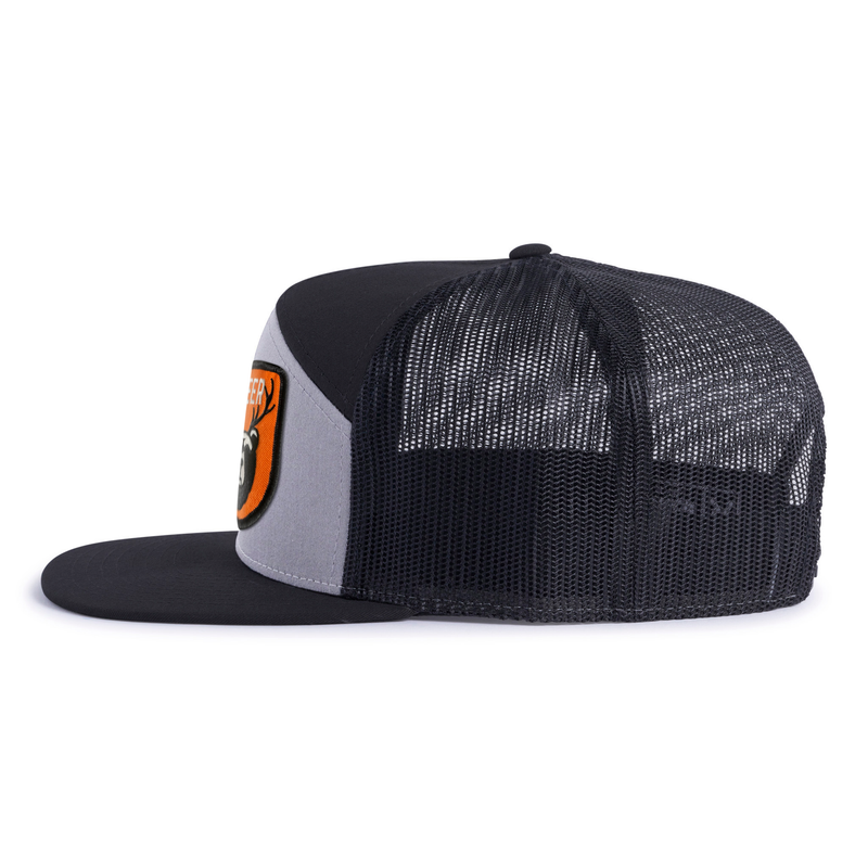 BEAR DEER 7-Panel Flat Snapback