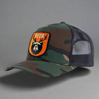 BEAR DEER 6-Panel Curved Camo Hat