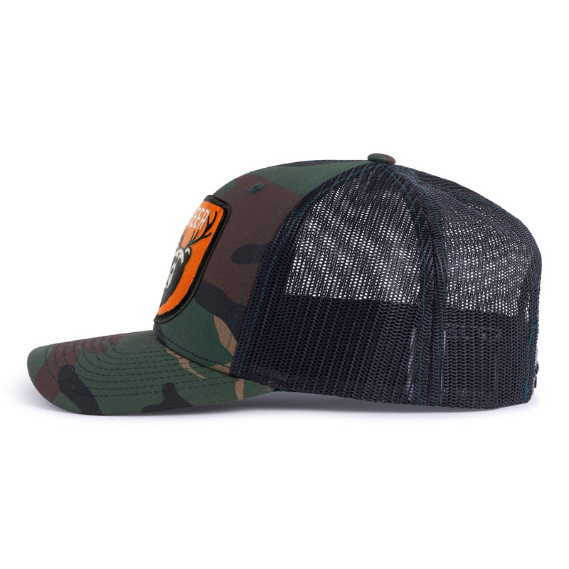 BEAR DEER 6-Panel Curved Camo Hat