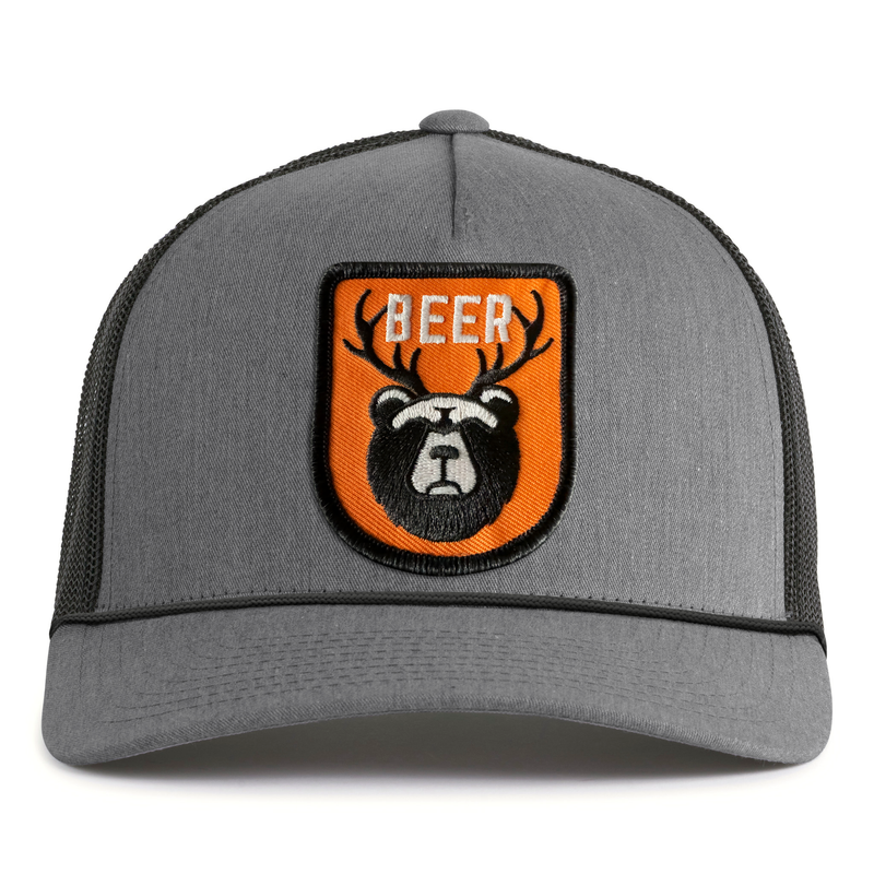 BEAR DEER 5-Panel Curved Rope Hat