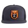 BEAR DEER 7-Panel Flat Snapback