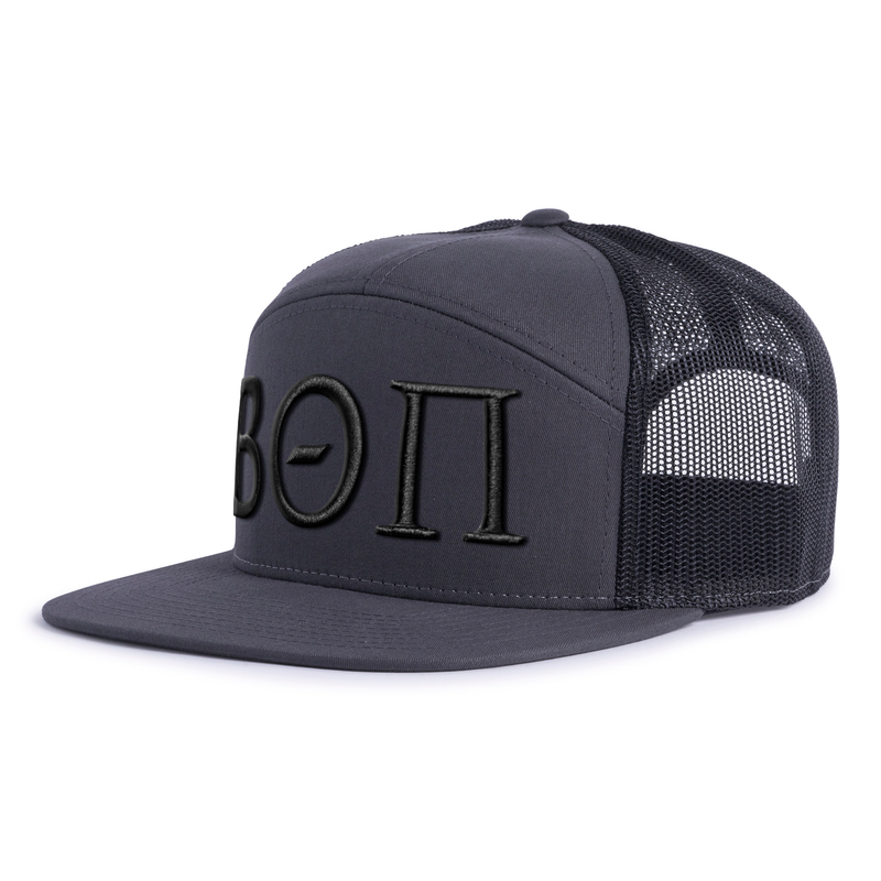 BETA THETA PI 7-Panel Flat Charcoal