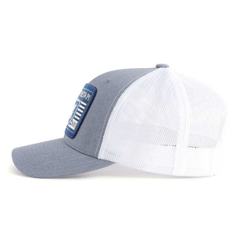 BETA THETA PI 6-Panel Curved Grey/White