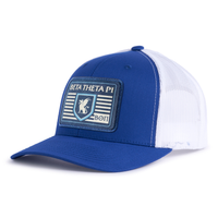 BETA THETA PI 6-Panel Curved Blue/White