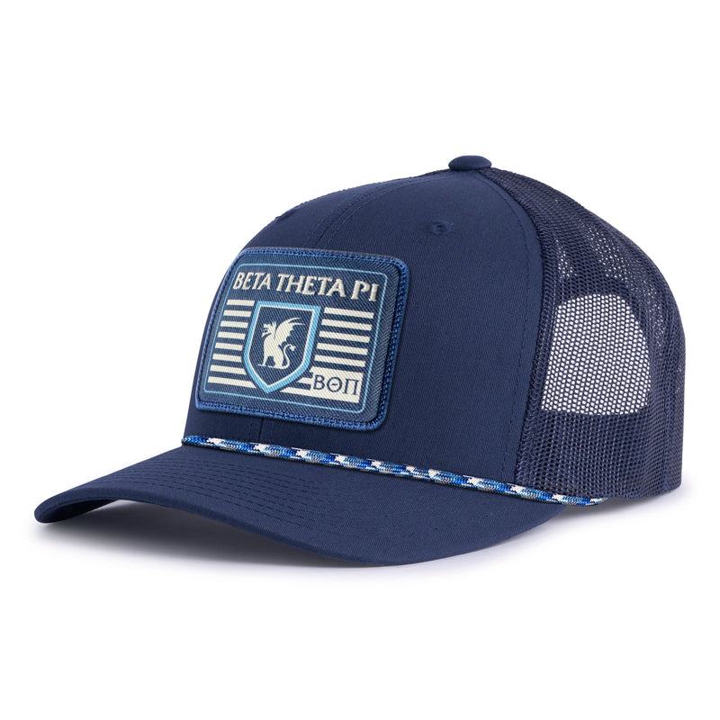 BETA THETA PI 5-Panel Curved Rope Hat