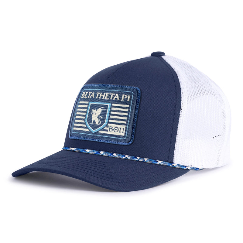 BETA THETA PI 5-Panel Curved Rope Hat