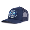 BETA 6-Panel Curved Navy Frat Hat main view - Tailgate Hats