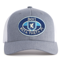 BETA THETA PI 6-Panel Curved Grey/White