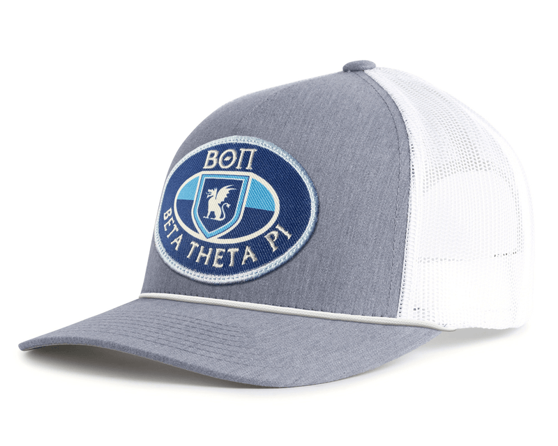 BETA THETA PI 5-Panel Rope Hat, Richardson 112 Grey