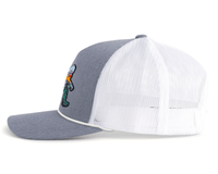 BIG FOOT SUN 5-Panel Rope Hat, Richardson 112 Grey