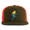 BIG FOOT WALKING 7-Panel Flat Snapback