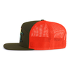 BIG FOOT WALKING 7-Panel Flat Snapback