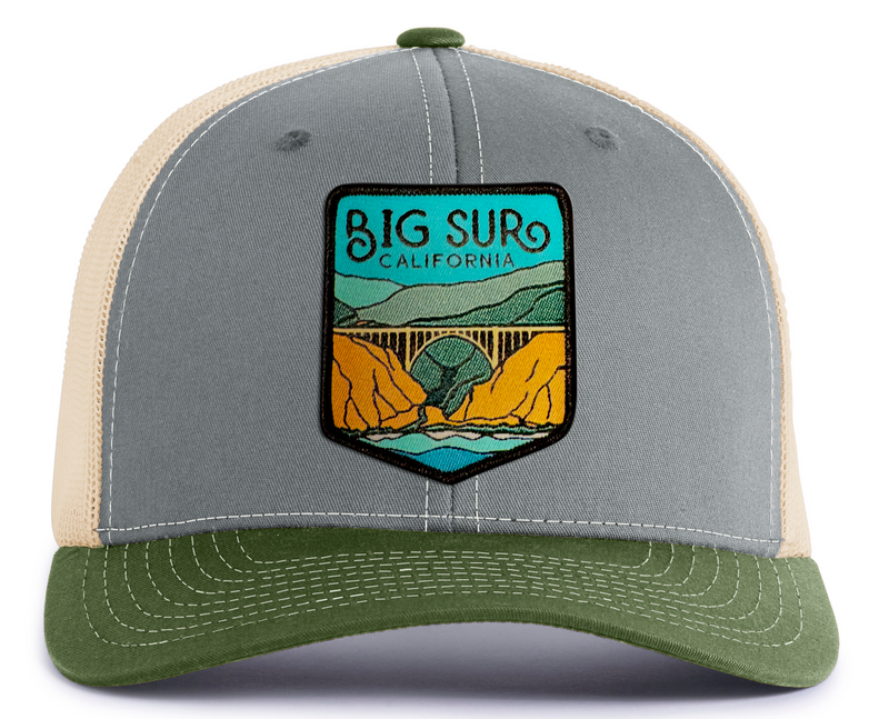 BIG SUR 6-Panel Snapback, Richardson 112 Grey