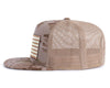 USA BIG FLAG 5-Panel Flat Camo Hat Khaki