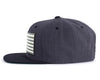 USA BIG FLAG 6-Panel Flat Snapback Grey