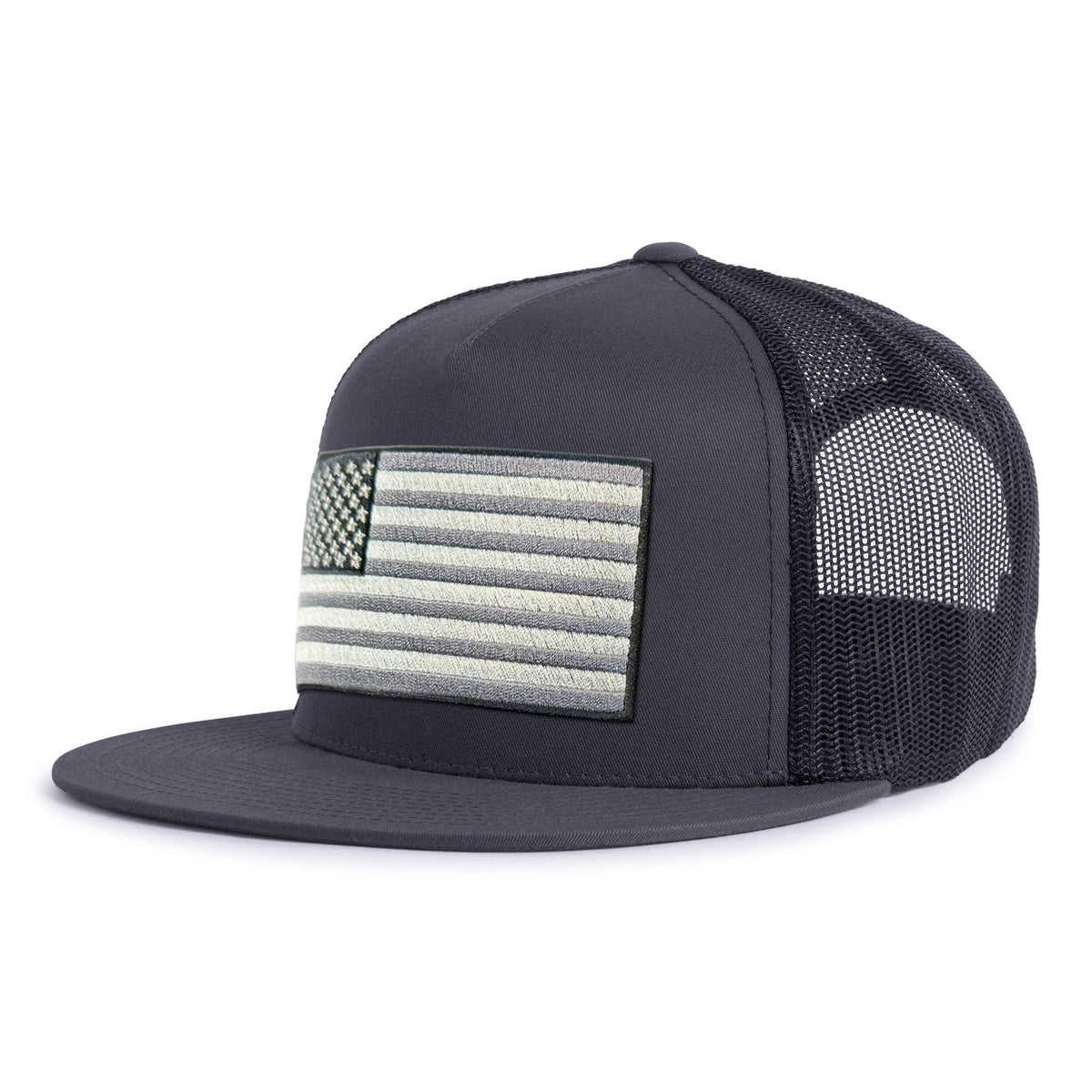 BIG USA FLAG 5-Panel Flat Charcoal - Tailgate Hats