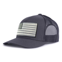 BIG USA FLAG 5-Panel Curved Charcoal - Tailgate Hats