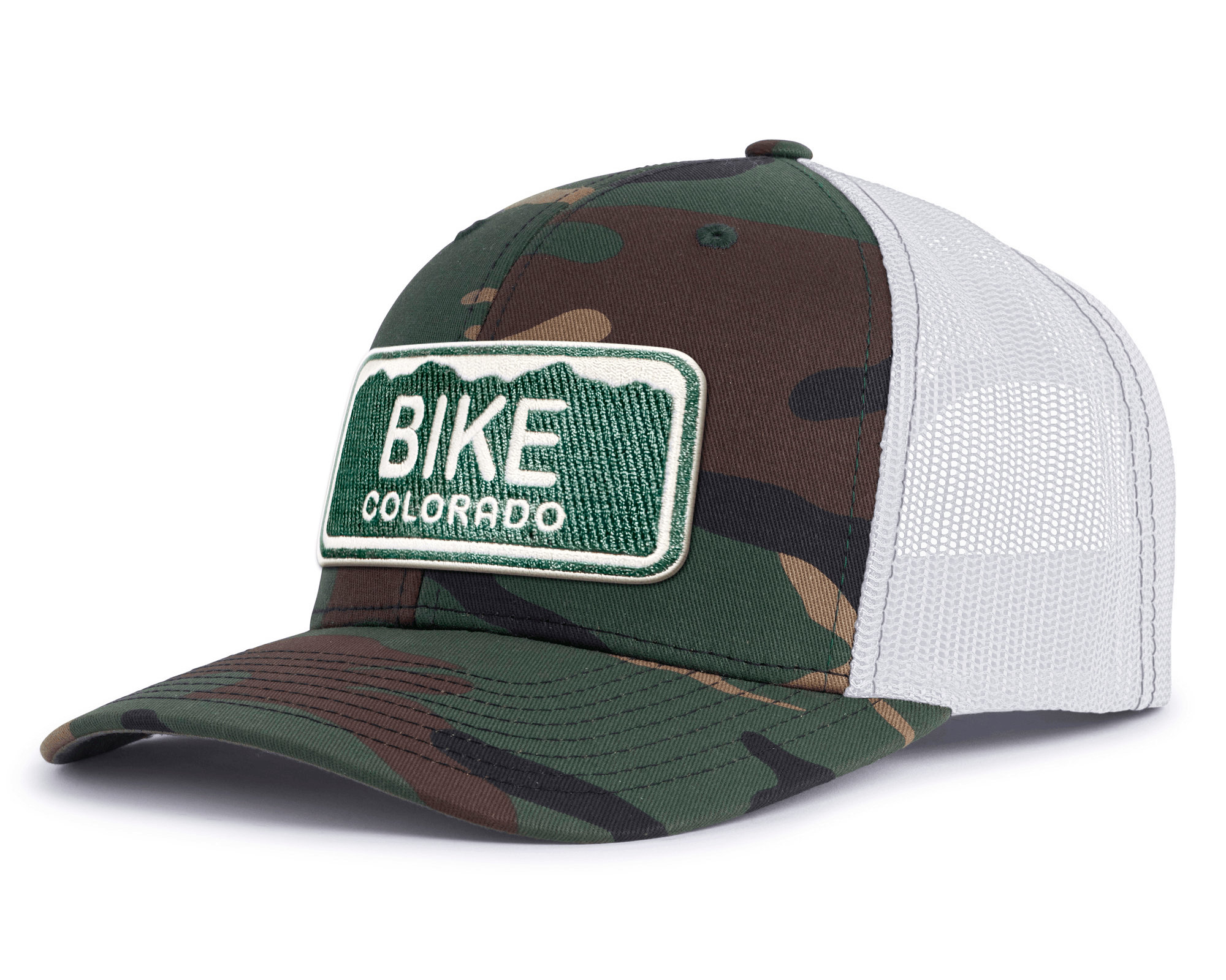 BIKE COLORADO 6-Panel Camo Hat Green