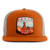 BRYCE CANYON 7-Panel Flat Snapback, Richardson 168