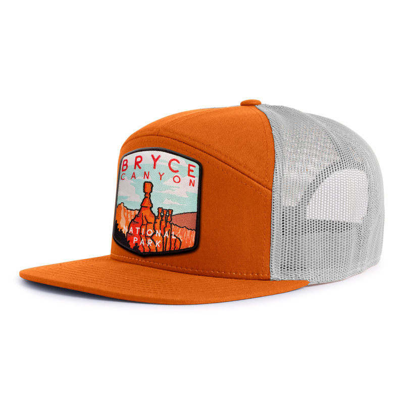 BRYCE CANYON 7-Panel Flat Snapback, Richardson 168