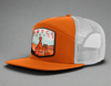 BRYCE CANYON 7-Panel Flat Snapback, Richardson 168 Orange
