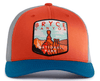 BRYCE CANYON 6-Panel Curved Snapback, Richardson 112 Orange