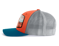 BRYCE CANYON 6-Panel Curved Snapback, Richardson 112 Orange