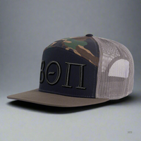 BETA THETA PI 7-Panel Flat Camo Hat