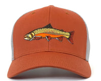 BROOK TROUT 6-Panel Curved Trucker, Richardson 112 Orange