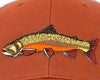 BROOK TROUT 6-Panel Curved Trucker, Richardson 112 Orange