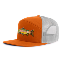 BROWN TROUT 7-Panel Flat Snapback