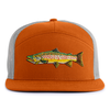 BROWN TROUT 7-Panel Flat Snapback