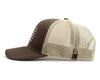 PVC Camo Flag 6-Panel Curved Cap, Richardson 112 Brown