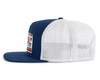 CALIFORNIA BEAR 7-Panel Flat Snapback, Richardson 168 Navy